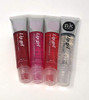 4 Pack Nicka K Lip Gel Clear Strawberry Cherry Bubble Gum