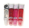 4 Pack Nicka K Lip Gel Clear Strawberry Cherry Bubble Gum