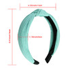 Siquk 18 Pieces Top Knot Headband Wide Turban Headband Cloth Cross Knot Headbands For Women