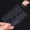 Dnhcll 240Pcs 10 Sheets Environmental Protection Transparent And Invisible Nail Sticker Waterproof Toenail Sticker