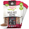 Floating Leaf Long Grain Wild Rice Blend Non Gmo And Gluten Free Rice Wild Rice Blend With Riceberry Red Rice And Brown Rice Pack Of 6 14 Oz