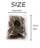 Dofash 200Pcs Large Rubber Bands For Hair No Damage Durable Hair Elastics Soft Elastic Hair Ties Ponytail Holders For Women Girls Rose Gold