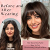 Bangs Hair Clip In Bangs 100 Percent Real Human Hair Extensions Wispy Bangs Clip On Air Bangs For Women Hairpieces Curved Bangs For Daily