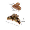 4 Pcs Hair Claw Banana Clips Tortoise Shell Claw Hair Clip Large Size Leopard Print Celluloid French Design Vintage Barrettes For Women