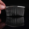 Senkary 10 Pieces Metal Hair Comb Clip Wire Wedding Bridal Veil Combs For Women 20 Teeth Silver
