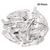 Willbond 30 Pcs 3.1 Inch Large Metal Hair Clip Simple Silver