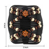 Yeshan Magic Hair Side Combs For Women Wood Beaded Stretch Double Clips Bun Maker Hair Accessories Pack Of 6