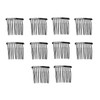 10 Pcs Metal Wire Hair Clips And Barrettes 10 Teeth 4Cm Twist Bridal Combs Veil Hair Pins For Wedding Party Bulk Pack For Women And Girls