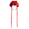 Floral Fall Women Day Of The Dead Flower Crown Festival Headband Rose Mexican Floral Headpiece Hc 23 Red Purple