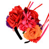 Floral Fall Women Day Of The Dead Flower Crown Festival Headband Rose Mexican Floral Headpiece Hc 23 Red Purple