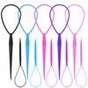 Wsyub Topsy Tail Tools 10Pcs Hair Styling Accessories French Braid Tool Loop For Girls 5 Colors Large And Trumpet Sizes