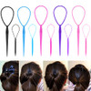 Wsyub Topsy Tail Tools 10Pcs Hair Styling Accessories French Braid Tool Loop For Girls 5 Colors Large And Trumpet Sizes
