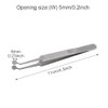 Zgorendz Premium Stainless Steel Arita Tauber Meibomian Gland Expressor Forceps Eyelid Massage Tweezers Round Tip