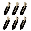 6 Pieces No Bend Hair Clips No Crease Hair Clip For Hairstyling Makeup Clips For Women And Girls Black