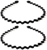 Bodbop Xingzhe Metal Hair Band Men Headbands Womens Hair Bands Fashion Hair Hoop Wavy Spring Comb Headband Men Spiral Teeth Hair Accessories