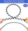 Bodbop Xingzhe Metal Hair Band Men Headbands Womens Hair Bands Fashion Hair Hoop Wavy Spring Comb Headband Men Spiral Teeth Hair Accessories