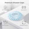 6 Pcs Waterproof Eva Shower Cap Reusable Elastic For Women Spa Salon