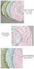 6 Pcs Waterproof Eva Shower Cap Reusable Elastic For Women Spa Salon