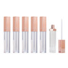 6Pcs 5Ml 0.17Oz Empty Lip Gloss Tubes Containers With Brush Applicator And Rose Gold Lid Lip Balm Bottle Pipe Containers For Diy Lipstick