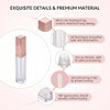 6Pcs 5Ml 0.17Oz Empty Lip Gloss Tubes Containers With Brush Applicator And Rose Gold Lid Lip Balm Bottle Pipe Containers For Diy Lipstick