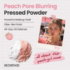 Skinfood Peach Cotton Pore Blur Pact Sebum Control Pack With Silky Texture Long Lasting Makeup Fixing Pore Primer With Mineral Powder For