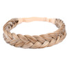 Diguan 2 Strands Synthetic Hair Braided Headband Classic Chunky Plaited Braids Elastic Stretch Hairpiece Women Girl Beauty Accessory 54G