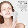 Umickoo Electric Facial Cleansing Brush 2 Way Rotating Face Scrubber For Daily And Deep Cleaning 3 Modes 5 Brush Heads Rechargeable Ipx7