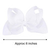 Deeka 2 Pcs 6 Big Hand Made Grosgrain Ribbon Solid Color Hair Bows Alligator Clips Hair Accessories For Little Teen Toddler Girls Kids Set