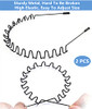 Bodbop Xingzhe Metal Hairband Unisex Elastic Non Slip Wavy Headband For Sports Fashion 2 Pcs