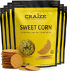 Craize Sweet Corn Crisps Gluten Free Vegan Kosher Toasted Corn Crackers 6 Pack 4 Oz Each