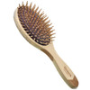 Giorgio Eco Friendly Wooden Bristle Hairbrush Large Detangling Brush And Hair Growth Brush For Thick Or Long Hair Oval Paddle Hair Brush