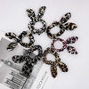 Dinprey Set Of 12 Leopard Animal Print Hair Scrunchies Velvet Cheetah Scrunchies Elastic Hair Bands Leopard Hair Bow Ponytail Holder For