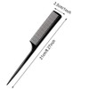 12 Pack Rat Tail Comb Fine Tooth Hair Comb For Men And Women Black