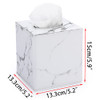 Sumnacon Square Tissue Box Cover With Magnetic Bottom Pu Tissue Box Holder