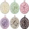 Boao 6 Pcs Bath Shower Pouf Sponge Mesh Pouf Shower Ball Exfoliating Body Sponge Pad Scrubber Glove With Flower Bath Ball Multi Color