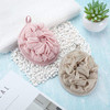 Boao 6 Pcs Bath Shower Pouf Sponge Mesh Pouf Shower Ball Exfoliating Body Sponge Pad Scrubber Glove With Flower Bath Ball Multi Color