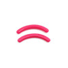 24 Pcs Curler Refill Eyelash Curler Refill Pads Silicone Rubber Curler Replacement Refills Pads For Universal Eyelash Curler Rose Red