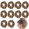 Luckycivia 10 Pcs Leopard Print Scrunchies Hair Bands Stretch Scrunchy Hair Ties Hair Ropes Scrunchies Hair Accessories For Women Girls