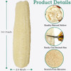 4 Pack Natural Loofah Sponges Metluck Organic Luffa Large Exfoliating Body Scrubbers Long Loofa Bath Shower Sponge Bulk For Women Men Spa