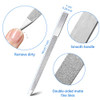 Mudder 6 Pcs Diamond Nail Files Stainless Steel Metal Buffer 7 Inch