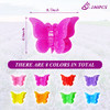 100 Pcs Butterfly Hair Clips Pastel Rainbow Mini Hair Clip For Girls