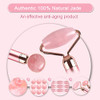 Zs Zeshin Upgrade 2 In 1 Vibrating Jade Facial Massager Roller For Face