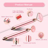 Zs Zeshin Upgrade 2 In 1 Vibrating Jade Facial Massager Roller For Face
