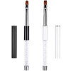 Ycyan 2Pcs Builder Gel Brush Set Polygel Hard Gel Nail Art Brushes Size 8
