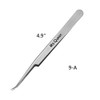 Ms.Queen Eyelash Extension Tweezers Professional Curved Pointed Isolation Tweezers For Classic Individual Volume Mink Lash Extensions