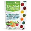 Dr. John S Healthy Sweets Classic Fruit Hard Candy With Zero Sugar Dye Free Plant Based Keto Friendly 24 Count 3.85Oz Bag