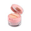Akoak Capacity 3G 0.1 Oz Leak Free Reusable Plastic Powder Box Diy Makeup Powder Box Mini Portable Flip Lid Travel Powder Box With Mirror