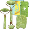 Matykos Jade Roller For Face And Gua Sha Set 2 Anti Aging Facial Rollers And Gua Sha Facial Tool Face And Body Massager For Your Skincare