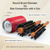 Sunbird 100 Percent Boar Bristle Round Brush For Blow Drying And Fine Hair Grooming