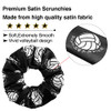 Willbond 12 Pcs Volleyball Scrunchies Hair Ties For Girls Black
